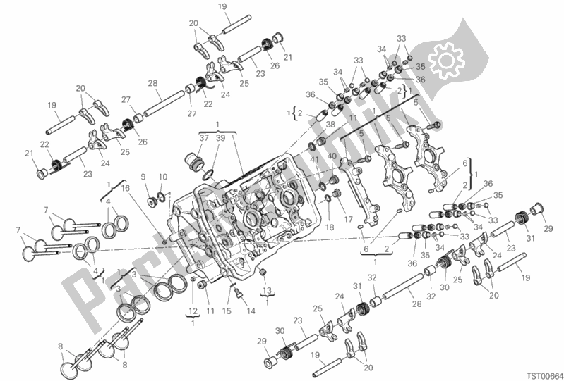 All parts for the Front Head of the Ducati Superbike Panigale V4 S 1100 2020